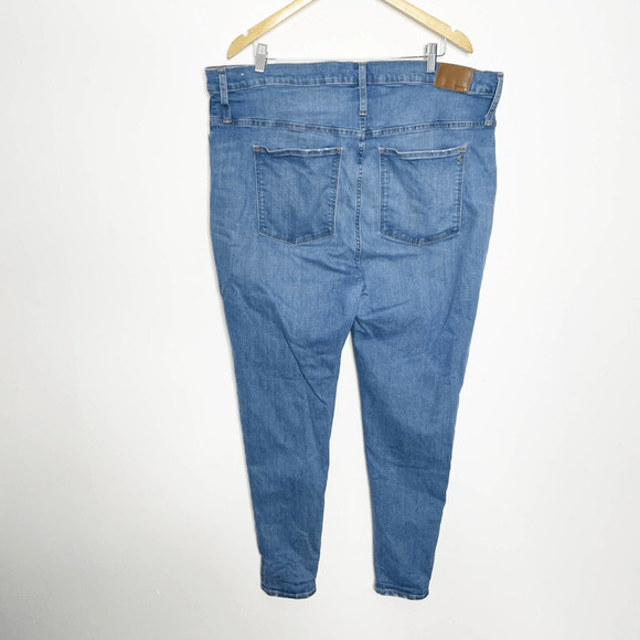 Madewell 11 High Rise Skinny Jeans womens Maricopa Wash blue stretch 36 petite - Picture 6 of 8